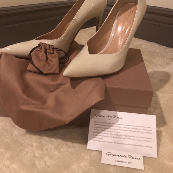 BNIB Gianvito Rossi Paris White Pump Size 39.5 EUR /8.5 US - Picture 8 of 14